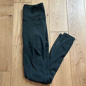 Lululemon leggings. Dark olive green. Size 6